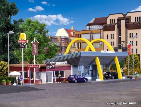 Vollmer 43635 H0 McDonald´s Schnellrestaurant mit McCafé