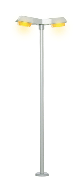 Viessmann 6098 H0 Straßenleuchte modern, doppelt, 2 LEDs gelb