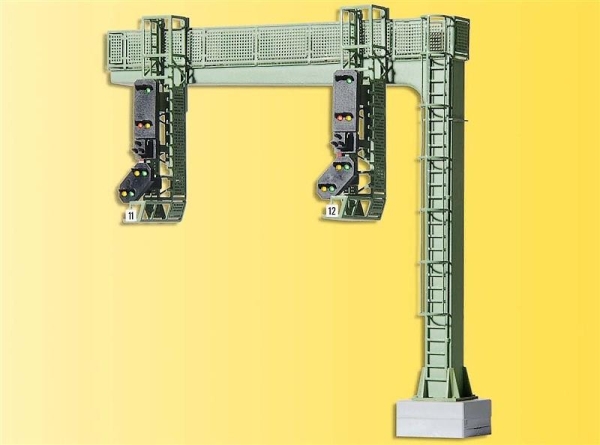 Viessmann 4750 H0 Signalbrücke mit 2 Einfahrsignalen undMultiplex-Technologie