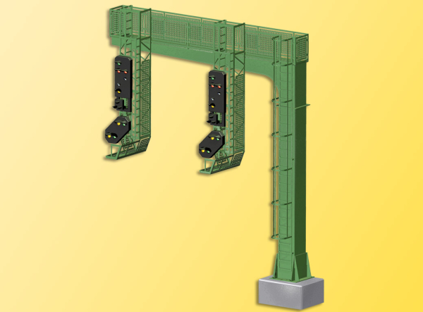 Viessmann 4750 H0 Signalbrücke mit 2 Einfahrsignalen undMultiplex-Technologie