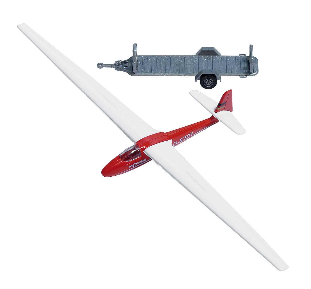 Busch 1154 Segelflugzeug mit Anhänger