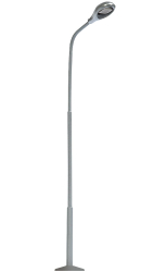 Busch 4155 Stahlrohrmast-Lampe        H0