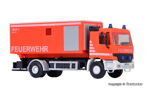 Kibri 18256 H0 MB ACTROS Wechsellader mitDekontaminationscontainer