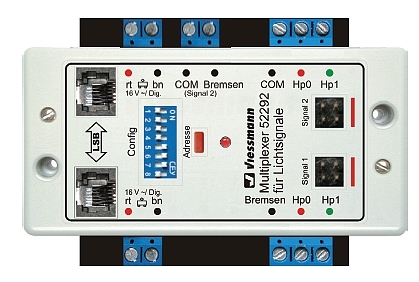 Viessmann 52292 Doppel-Multiplexer für 2 Lichtsignale mitMultiplex-Technologie