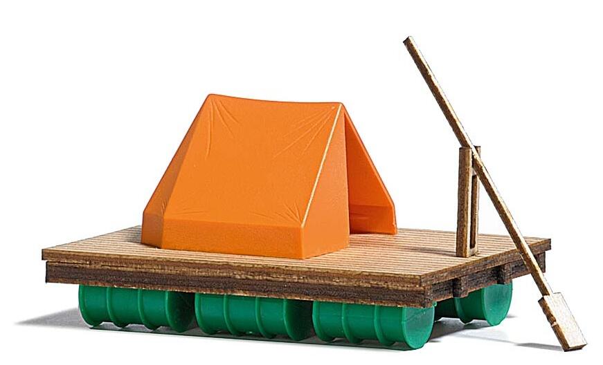 Busch 1564 Floß mit Zelt