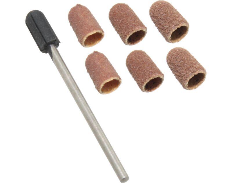 1627 - 6 Schleifkappen Ø 5 mm + Träger