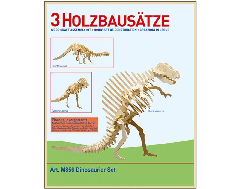 M856 - Holzbausatz 3 x Dinosaurier
