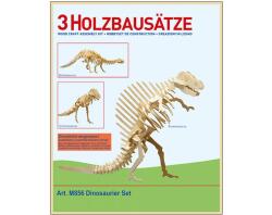 M856 - Holzbausatz 3 x Dinosaurier