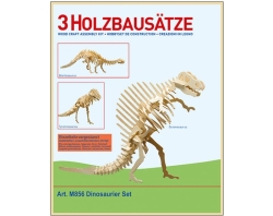 Pebaro M856 Holzbausatz 3 x Dinosaurier