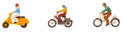 Faller 151079 Fahrrad- und Mopedfahrer