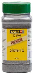 Faller 171699 PREMIUM Streumaterial Schotter-Fix, Naturmaterial, mittelgrau, 600 g