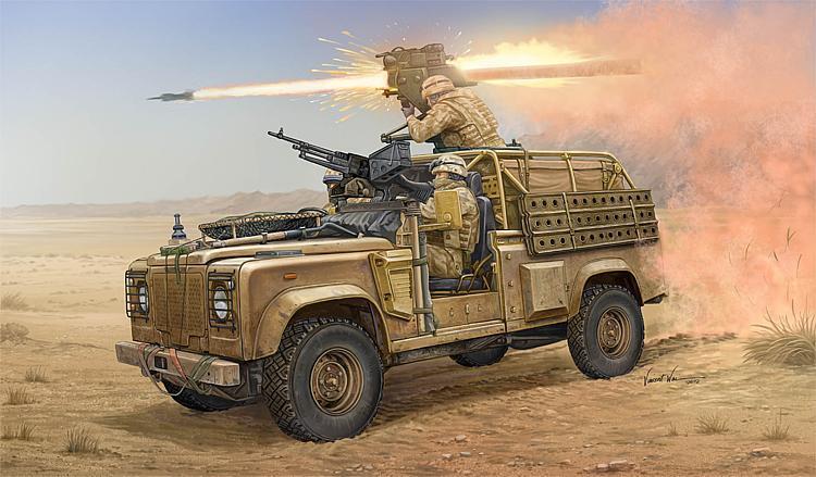 Hobby Boss 382447 1/35 Land Rover WMIK w/Milan ATGM