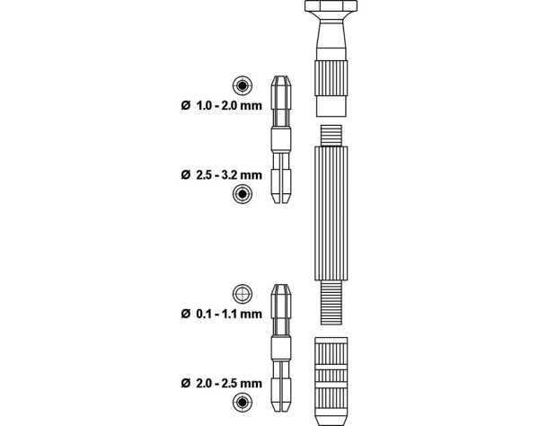 Werkzeughalter 0,1 - 3,2 mm