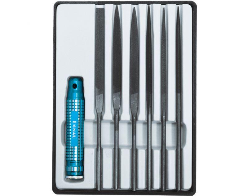 M60 - Profiline Nadelfeilen Set 7-tlg. mit Metallhalter