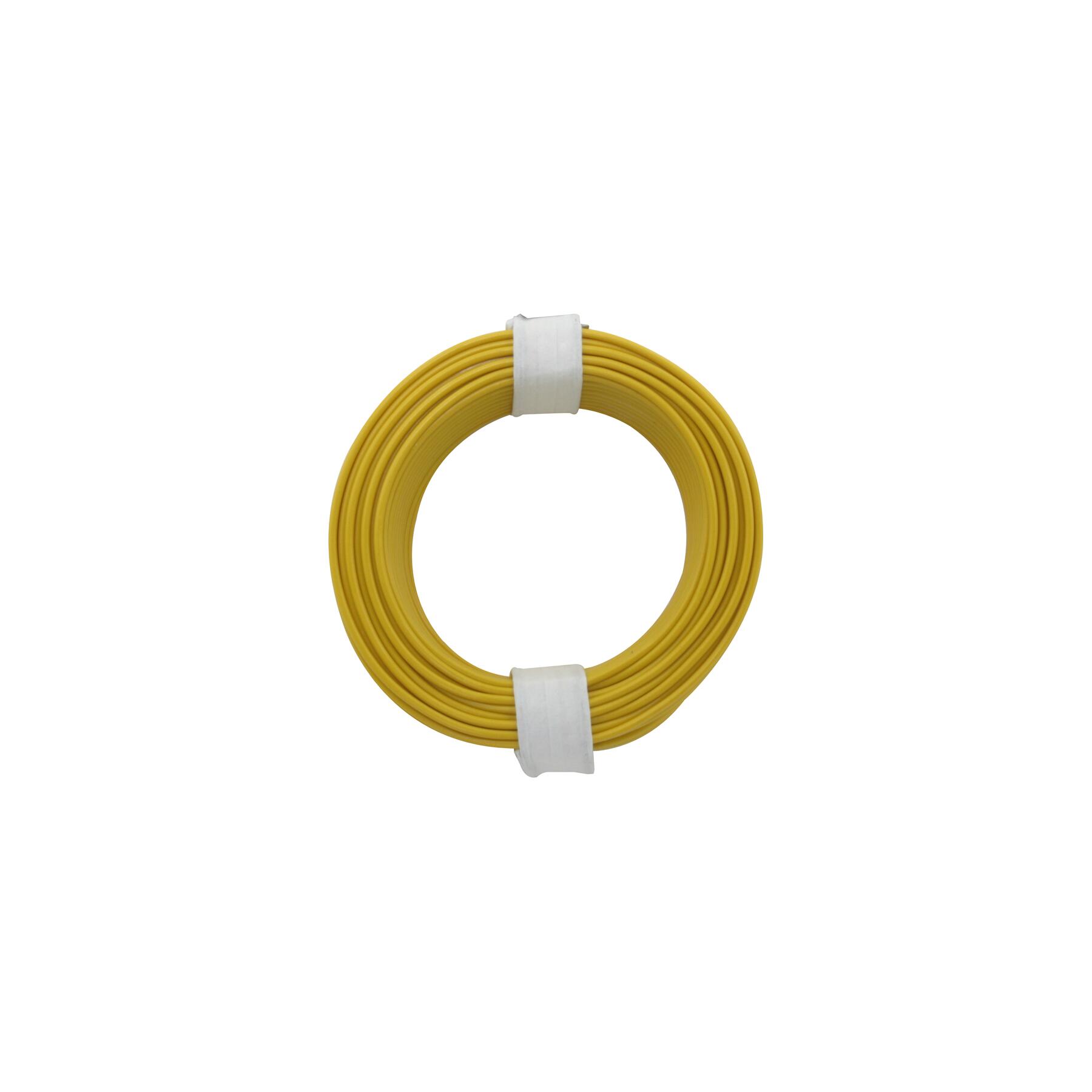 118-3 - Kupferschalt Litze 0,14 mm² / 10 m / gelb