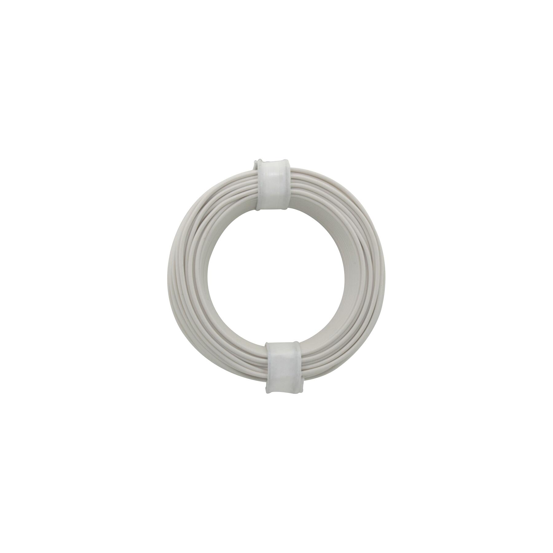 118-5 - Kupferschalt Litze 0,14 mm² / 10 m / weiss