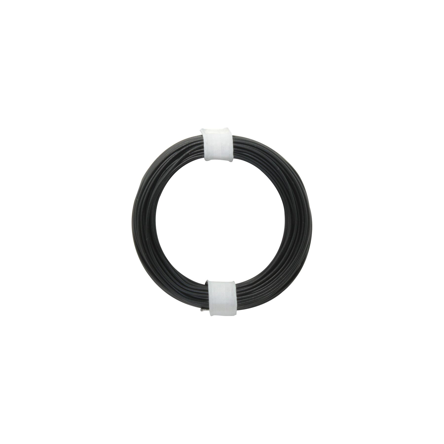 105-1 - Kupferschalt Draht 0,5 mm / 10 m schwarz