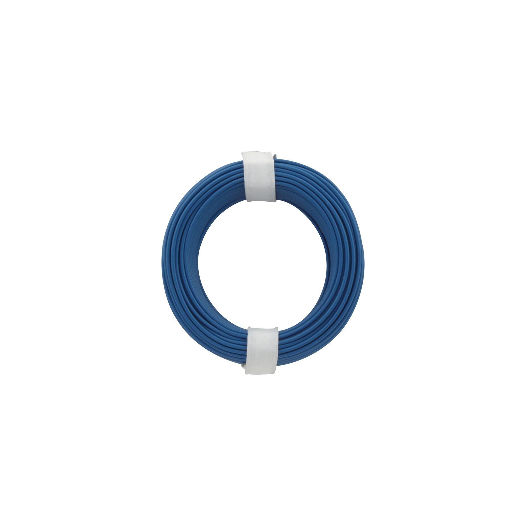 105-2 - Kupferschalt Draht 0,5 mm / 10 m blau