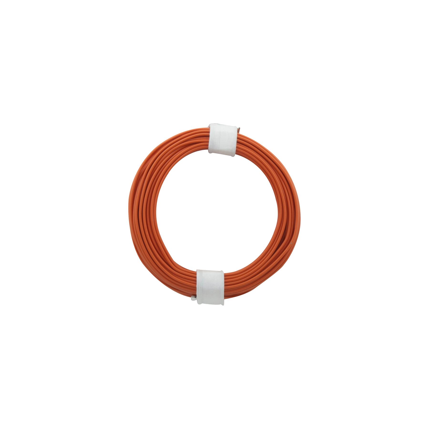105-7 - Kupferschalt Draht 0,5 mm / 10 m orange