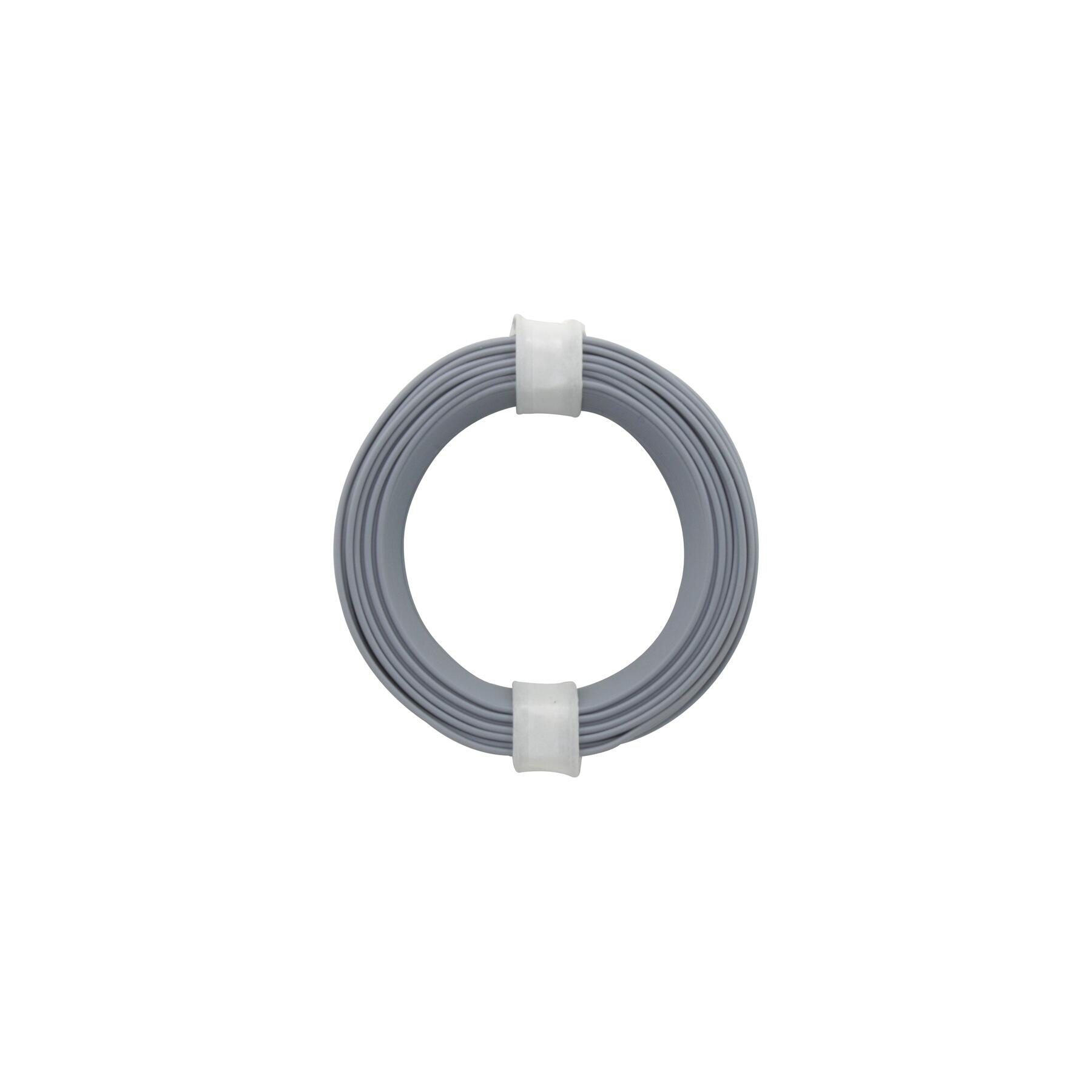 105-9 - Kupferschalt Draht 0,5 mm / 10 m grau