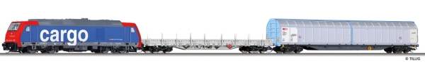 Tillig 01434 Güterzug SBB mit Bettungsgleis