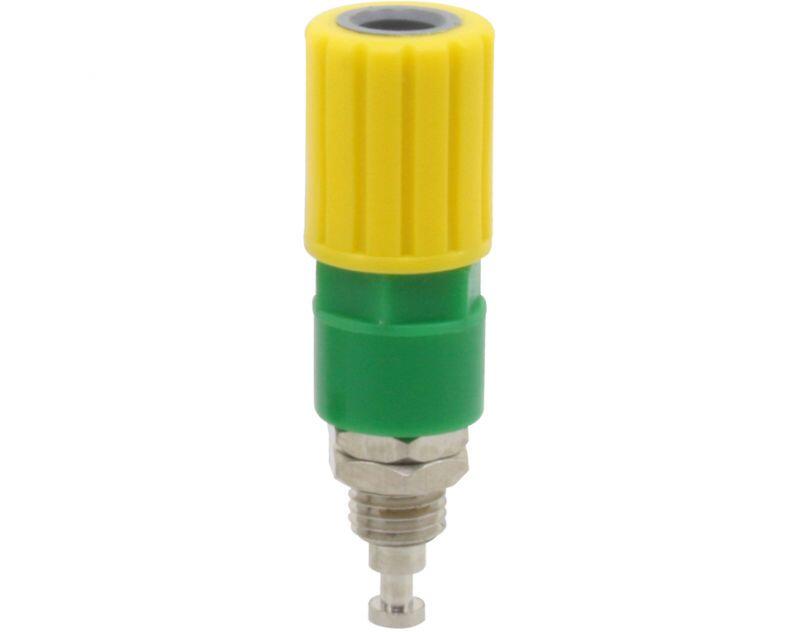 3256 - Polklemme 4mm gelb-grün