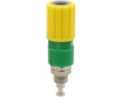 3256 - Polklemme 4mm gelb-grün