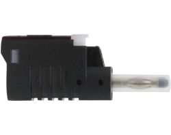 Donau Elektronik 1081 Sicherheits Laborstecker 4mm schwarz