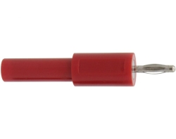 Donau Elektronik 200 Adapter Stecker 2 mm - Buchse 4 mm rot