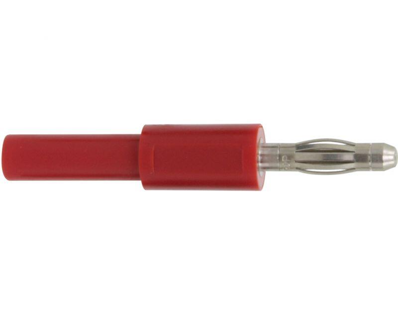 Donau Elektronik 1030 Adapter Stecker 4 mm - Buchse 2 mm rot