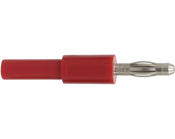 Donau Elektronik 1030 Adapter Stecker 4 mm - Buchse 2 mm rot