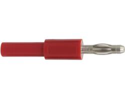 1030 - Adapter Stecker 4 mm - Buchse 2 mm rot