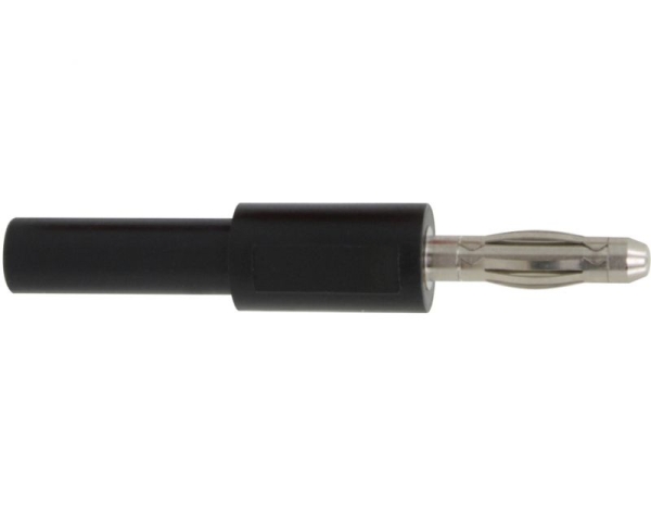 Donau Elektronik 1031 Adapter Stecker 4 mm - Buchse 2 mm schwarz