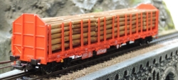 Piko 54339 Stammholztransportwagen mit Holzladung DB AG