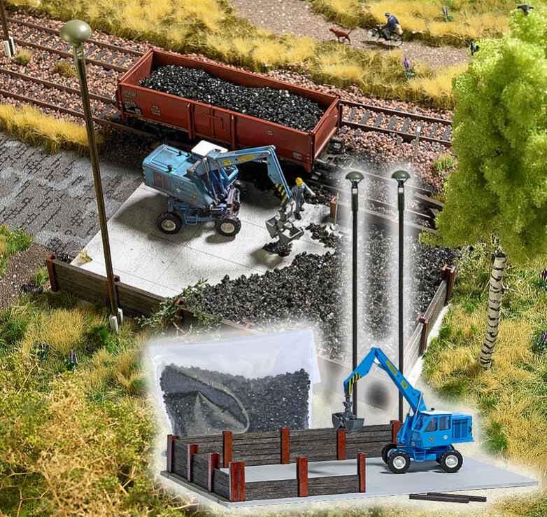 Busch 1045 Bekohlung mit Bagger