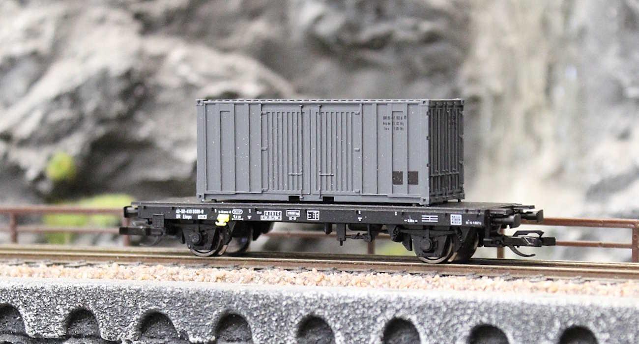 Hädl 113085 Containertragwagen mit Postcontainer DR