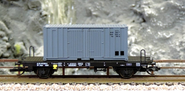 Hädl 113085 Containertragwagen mit Postcontainer DR