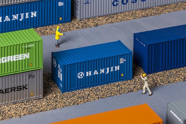 Faller 180825 20 Container mit dem Labeling des Unternehmens »HANJIN«