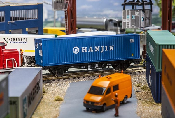 Faller 180842 40 Hi-Cube Container mit dem Labeling des Unternehmens »HANJIN«