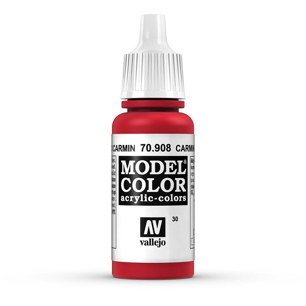 Vallejo  770908 Karminrot, Matt, 17 ml