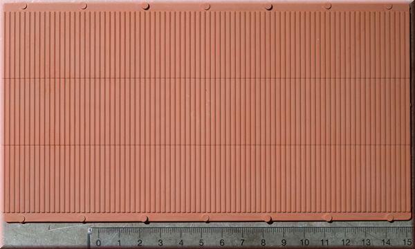 Auhagen 52432 1 Dekorplatte Trapezblech rotbraun lose