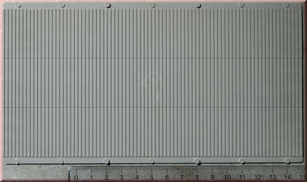 Auhagen 52433 1 Dekorplatte Trapezblech grau lose