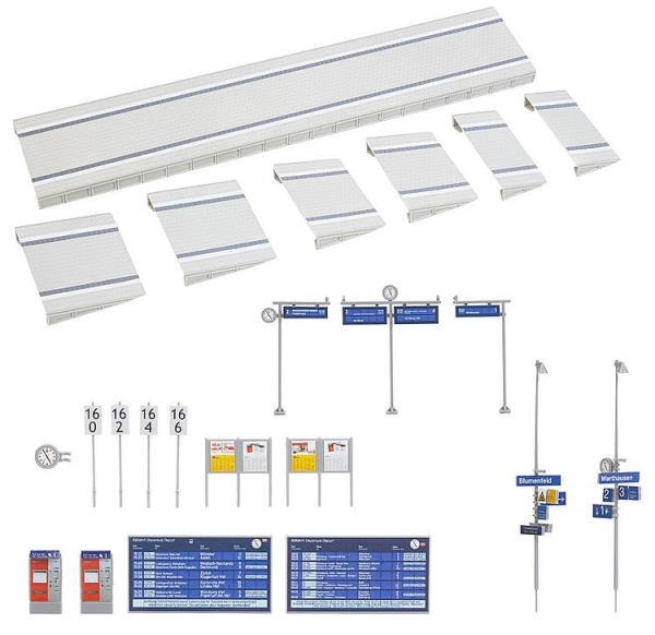 Faller 120202 Moderner Bahnsteig mit Zubehör