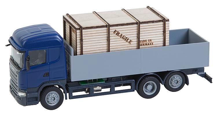 Faller 161597 LKW Scania R 13 HL Pritsche mit Holzkiste (HERPA)