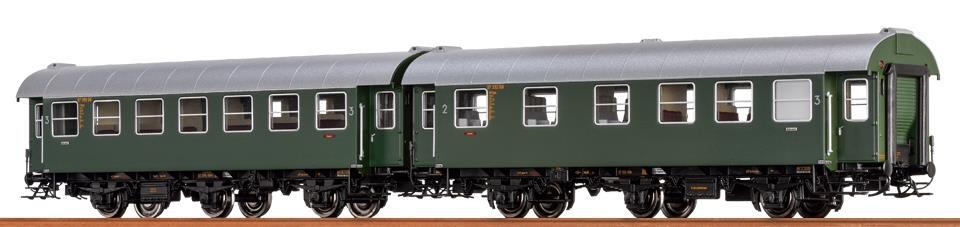 Brawa 46301 Personenwagen 3.Klasse BC3yge und C3yge der DB 2er-Set