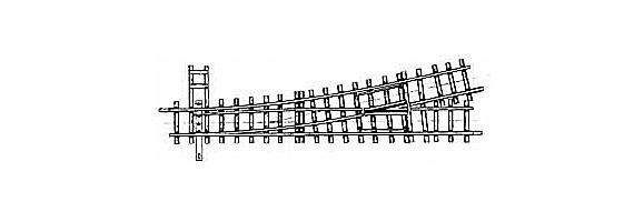 Bemo 4209000 12° Linksweiche HOm gekürzt