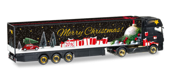 Herpa 306249 DAF XF SSC Euro 6 Koffer-Sattelzug "Herpa Weihnachtstruck 2016"