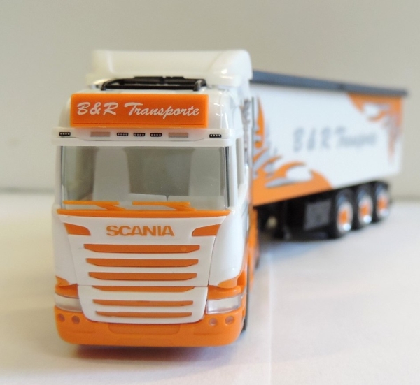 Herpa 306287 Scania R HL St?ffelliner-Sattelzug "B&R Transporte / Arrow Hunter"