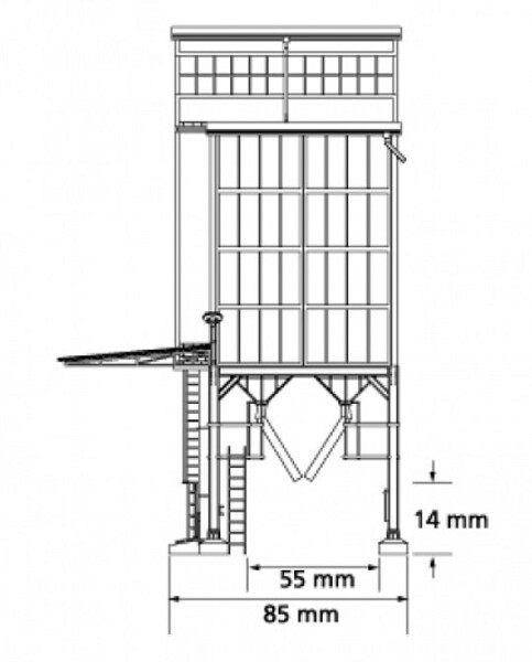 Auhagen 11446 Getreidespeicher