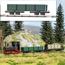 Busch 12246 Flachwagen mit Bordwand